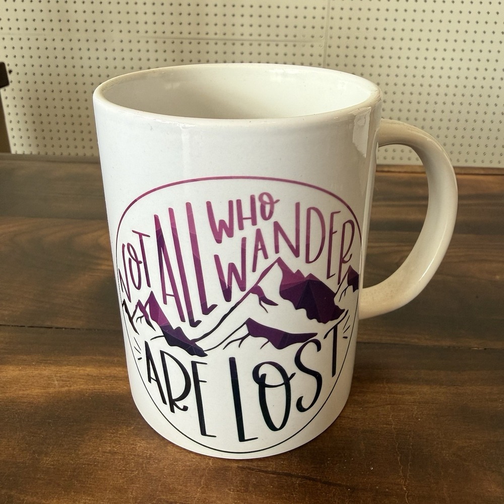 Left-Handed Coffee Mug|Not All Who Wander Are Lost|Gift for Lefties|15oz Ceramic